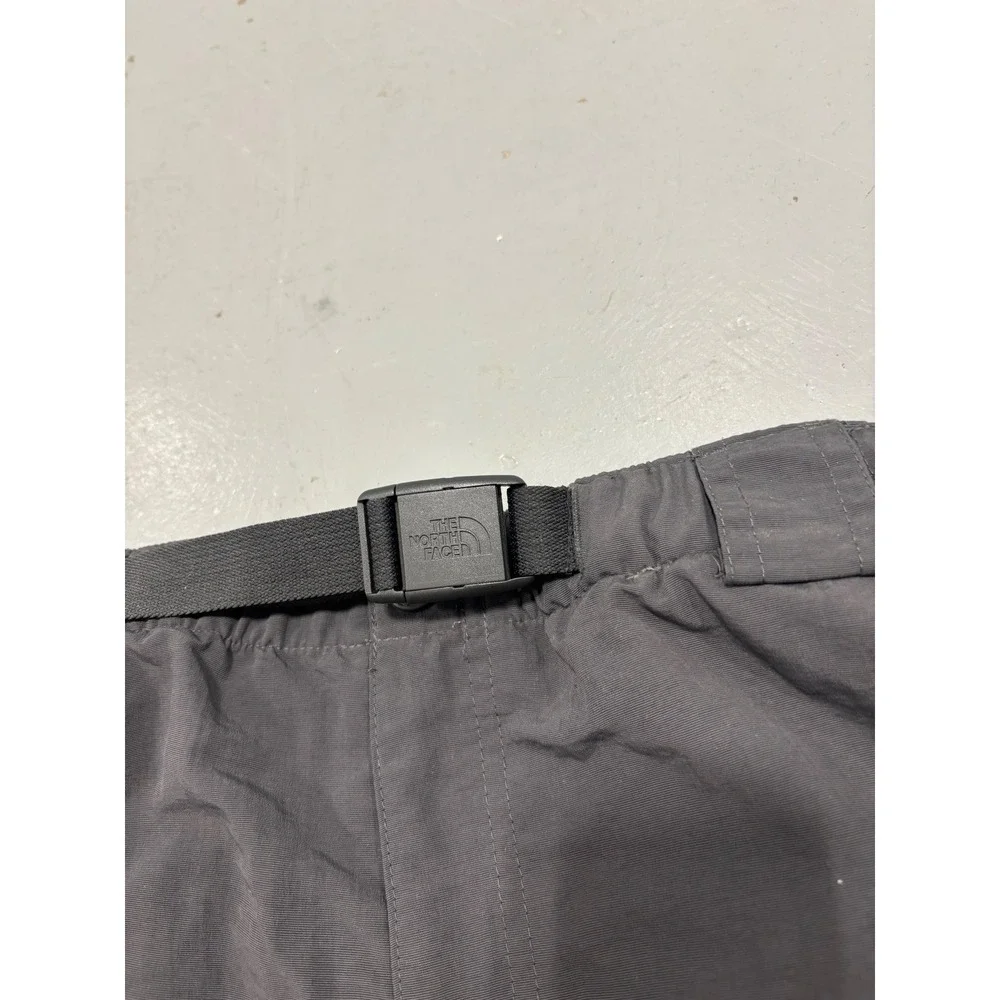 The North Face Mens Cargo Shorts Grey Nylon Hiking Belted Outdoor Size Large